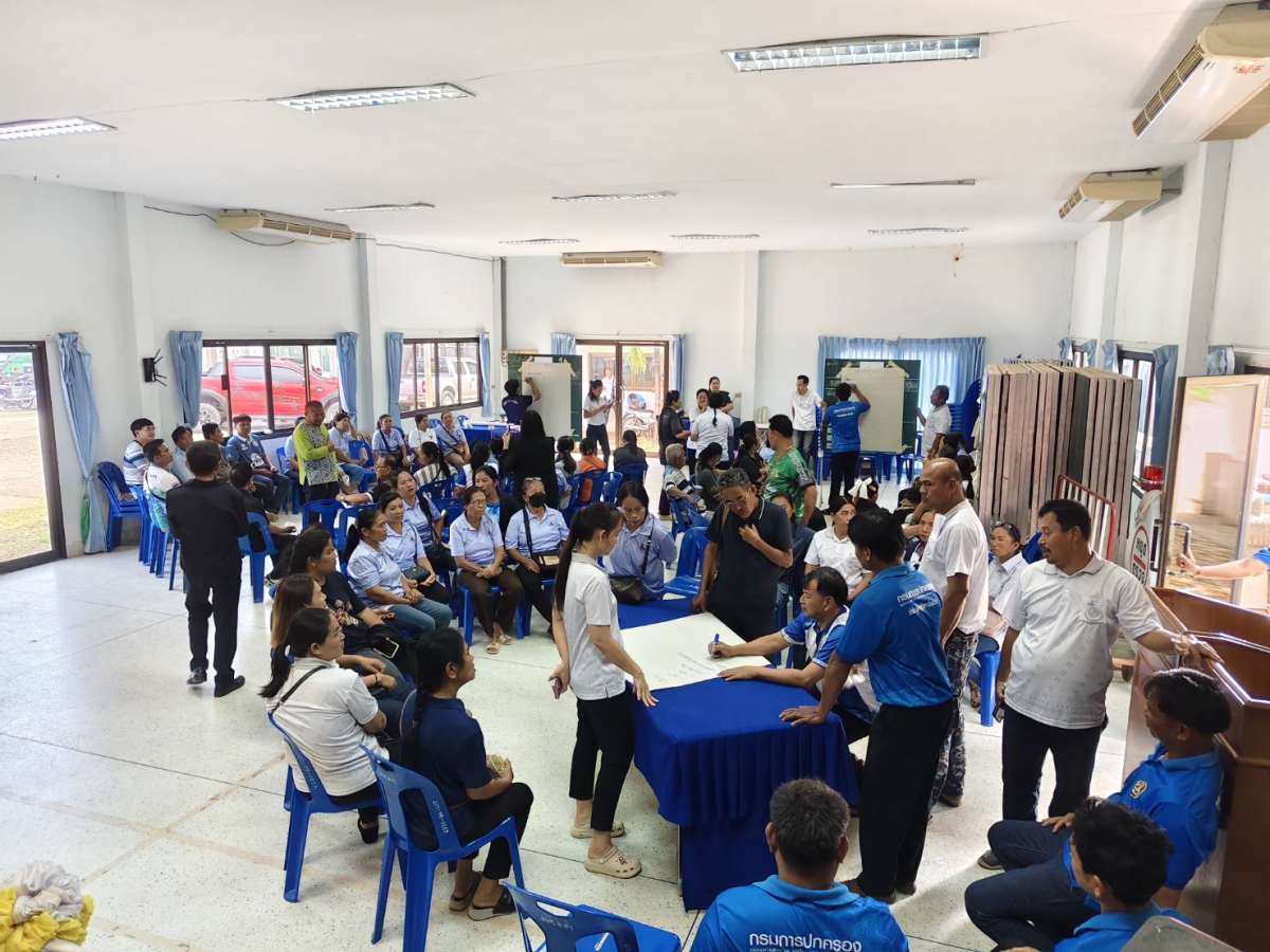 ประชาคมแผนพัฒนาสุขภาพกองทุนหลักประกันสุขภาพ อบต.มะค่า